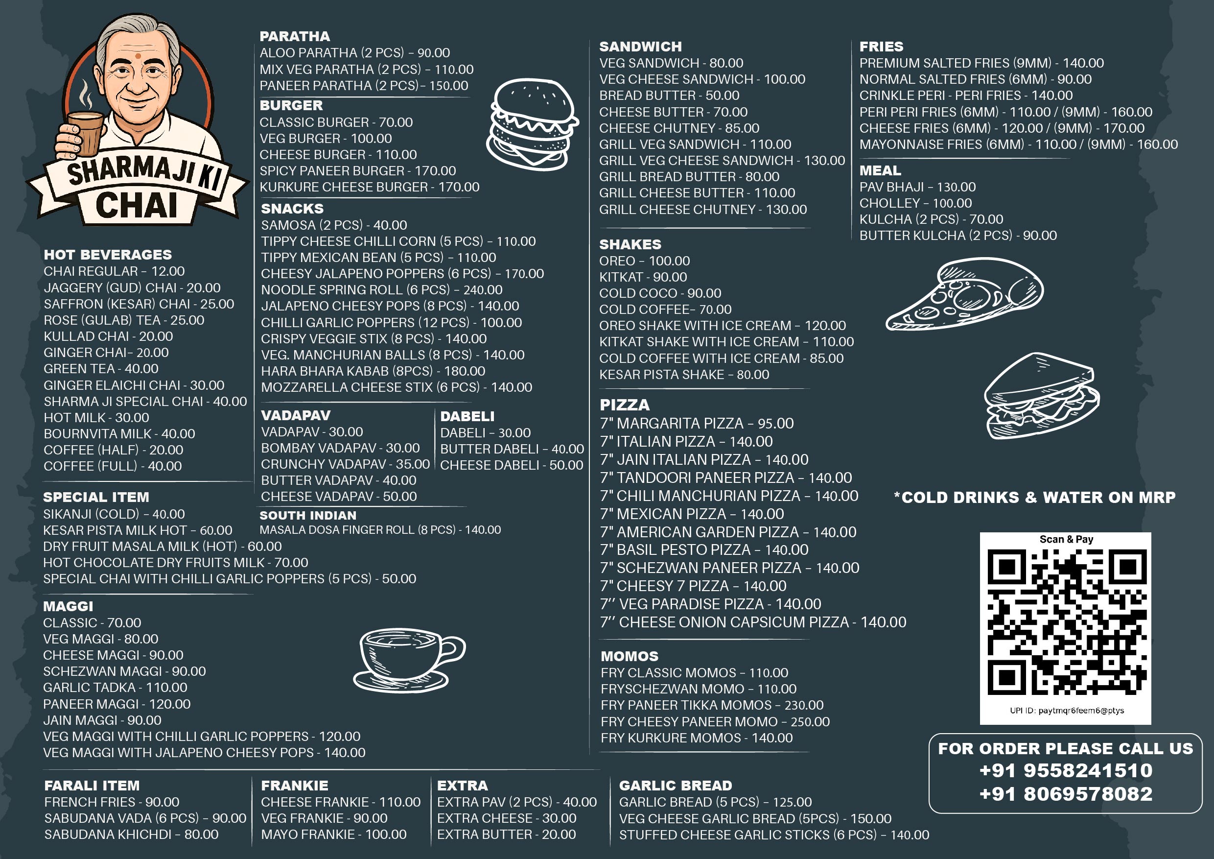 Sharma Ji Ki Chai Full Menu